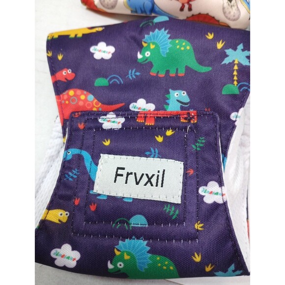 3-Pack Male Dog Diapers Belly Bands – Size XS – Dinosaur Print – NEW & Washable - Picture 6 of 10